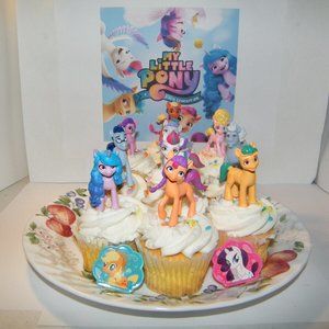 My Little Pony: A New Generation Fun Cake Toppers Cup Cake Decorations Set of 12